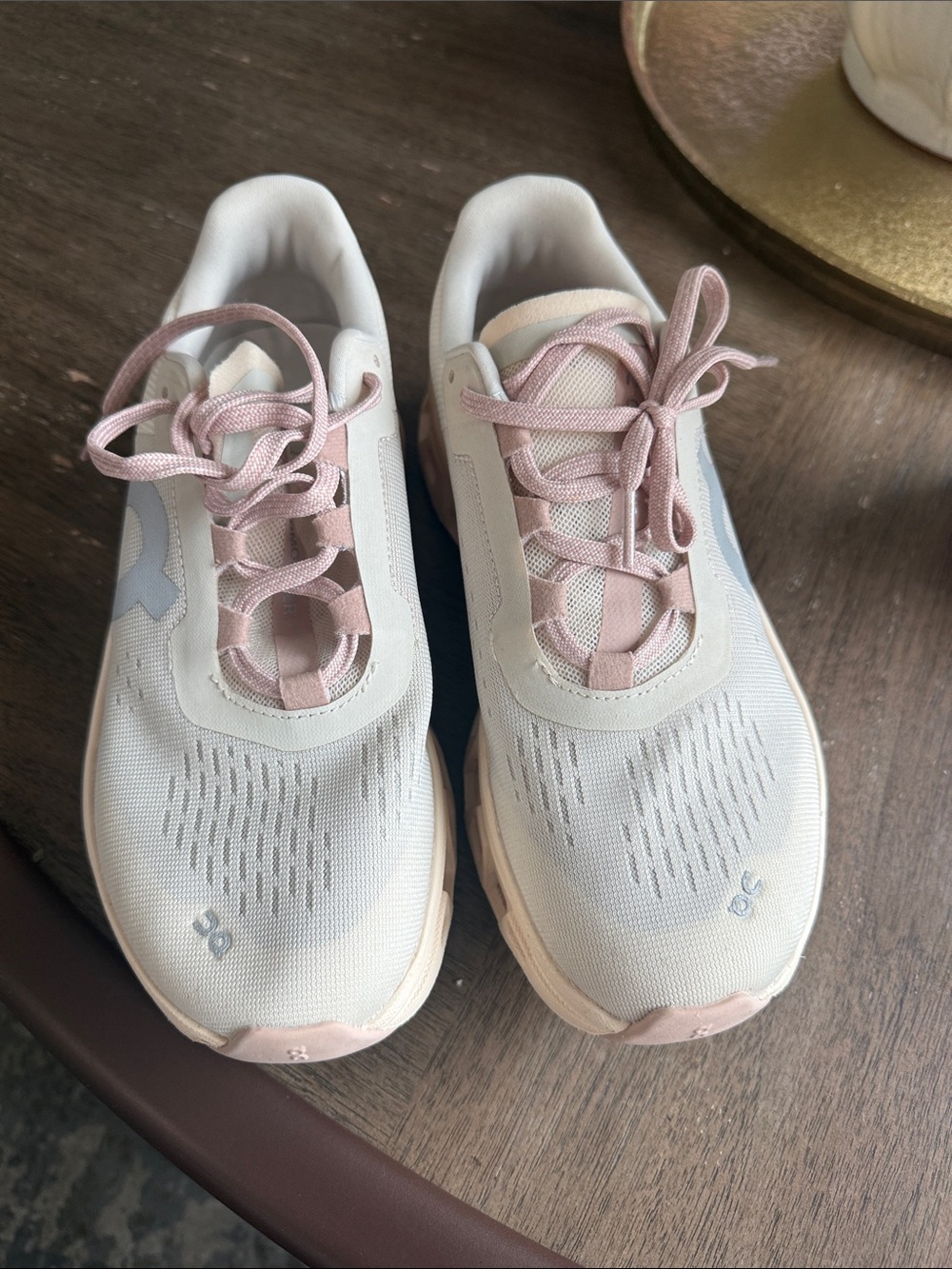 On Running Cloudmonster Women's Sneakers - Moon/Fawn - Picture 3 of 4